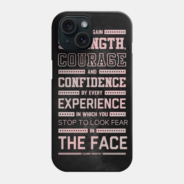 Lab N. 4 Strength Does Not Come Arnold Schwarzenegger Motivational Quote Phone Case by labno4