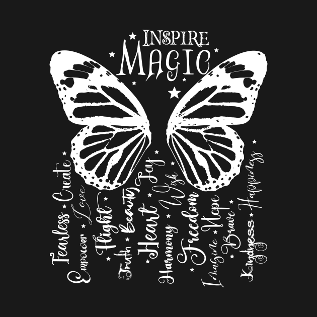 Inspire Magic in Light Font by Wizardbird