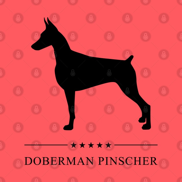 Doberman Pinscher Black Silhouette by millersye