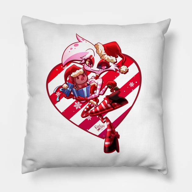 Christmas Angel Dust Pillow by RilexNao