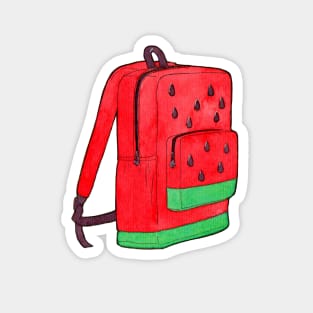 Watermelon Backpack Magnet