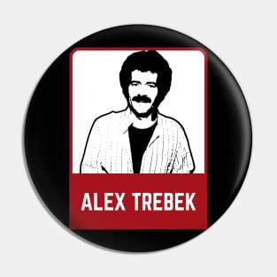 Alex trebek~~~80s retro Pin