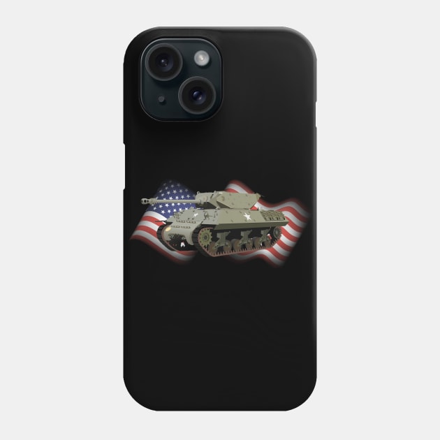 M10 Wolverine American WW2 Tank Destroyer Phone Case by NorseTech