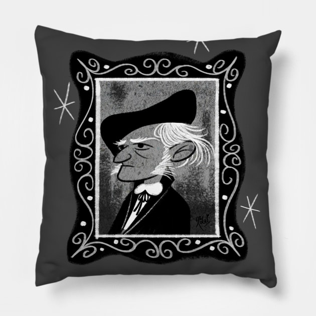 Richard Wagner Pillow by rogerhoyosp