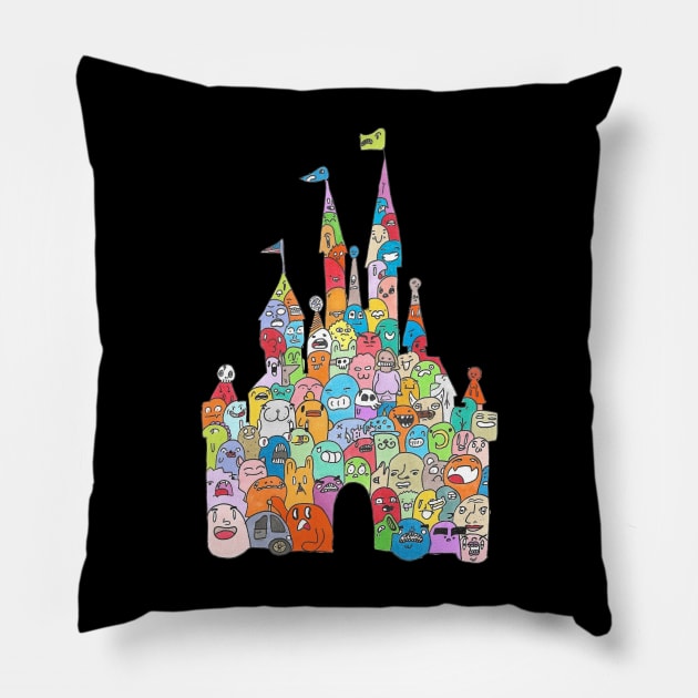 Enchanted Castle Pillow by b_taco_designs