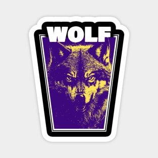 Angry Wolf Nature Magnet