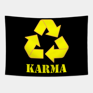 Karma Recycle Yellow Tapestry