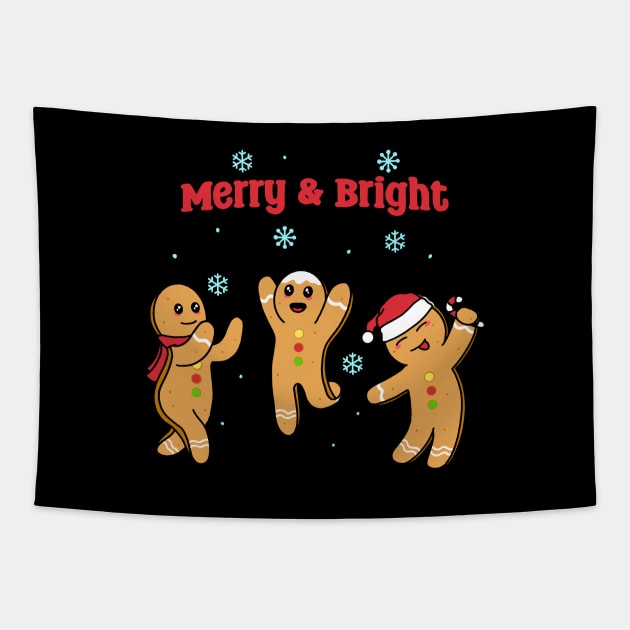 Dancing Gingerbread Tapestry by Kimprut