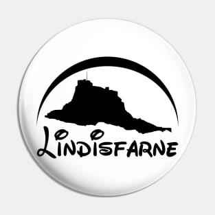 Lindisfarne Castle (Black Logo) Pin