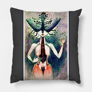 Violin-Girl Pillow