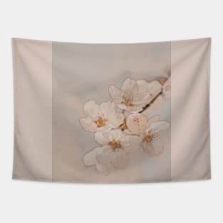 Memories aesthetic beautiful bloom flowers cherry blossom romantic love beauty Tapestry