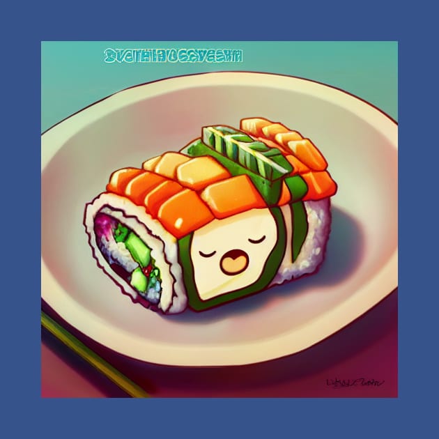 Kawaii Anime Sushi by Grassroots Green