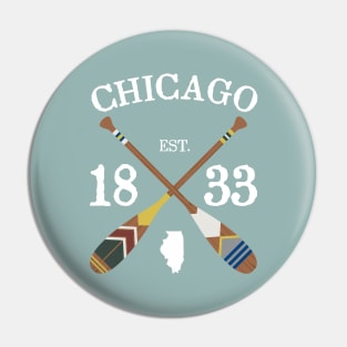 Paddle Chicago, CHI Lake Life Painted Oars Pin