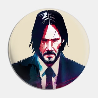 Portrait of John Wick Pin