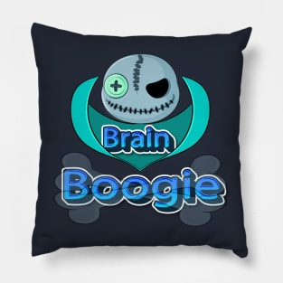 Brain Boogie Giggling Gourds: Men's Jack O' Wise-Cracks for Halloween Pillow