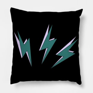 Lightning Bolts (Green & Purple) Pillow