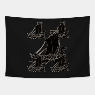 Viking Ships Tapestry