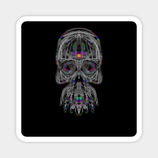 Electroluminated Skull - Iridize Magnet