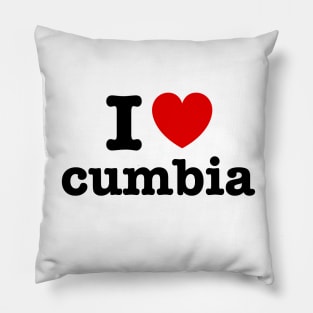 I love cumbia - I heart cumbia - Amo la cumbia Pillow