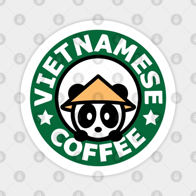 Viet Coffee Panda Magnet by Bambu