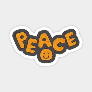 Chicken Nugget Peace Smile Cute Meme Funny Logo Food Magnet