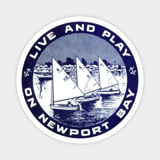 1950s Newport Bay California Magnet