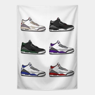 AJ 3 Retro Sneaker Tapestry