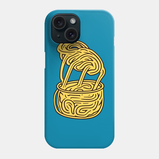 Pot of spaghetti Phone Case by Ravenglow