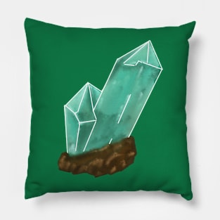 Emerald Crystal May Birthstone Pillow