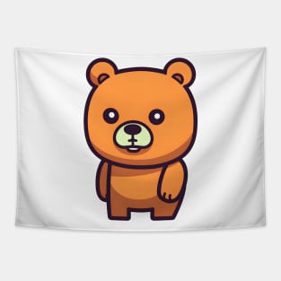 cute orange teddy bear Tapestry