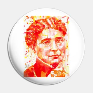 AMELIA BLOOMER watercolor portrait Pin