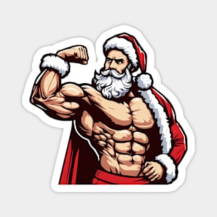 Muscular Santa Daddy Magnet