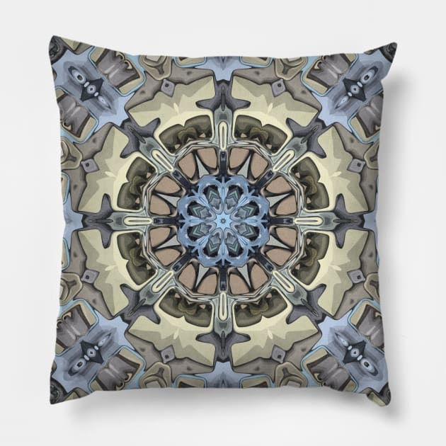 Mandala Abstract Pattern Pillow by perkinsdesigns