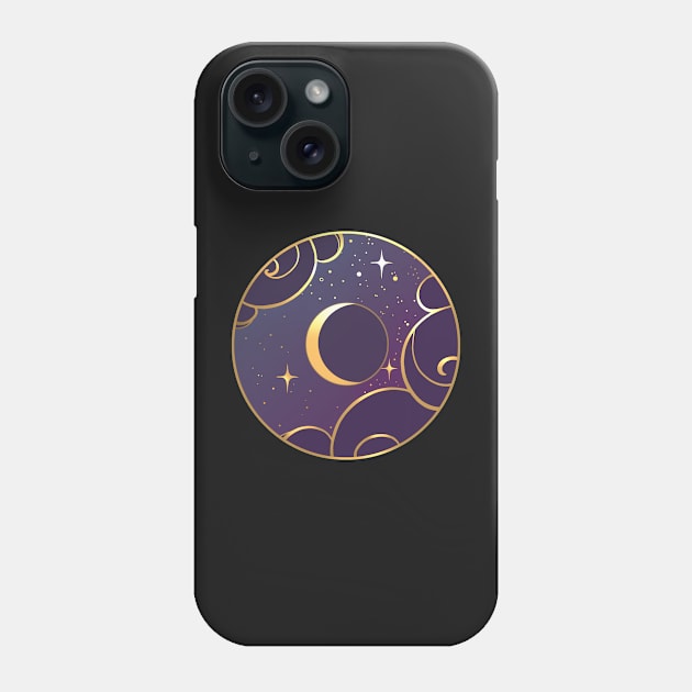 Golden Moons : Crescent Phone Case by Gizmoon