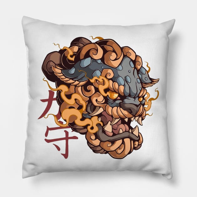 japanese demon Pillow by i want money