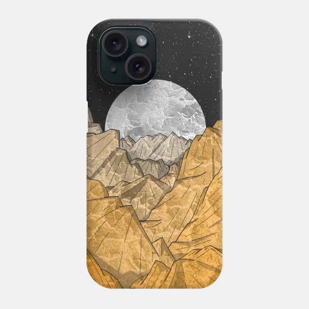 The Copper Mountains Phone Case by Swadeillustrations