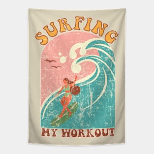 Surfing my workout Tapestry