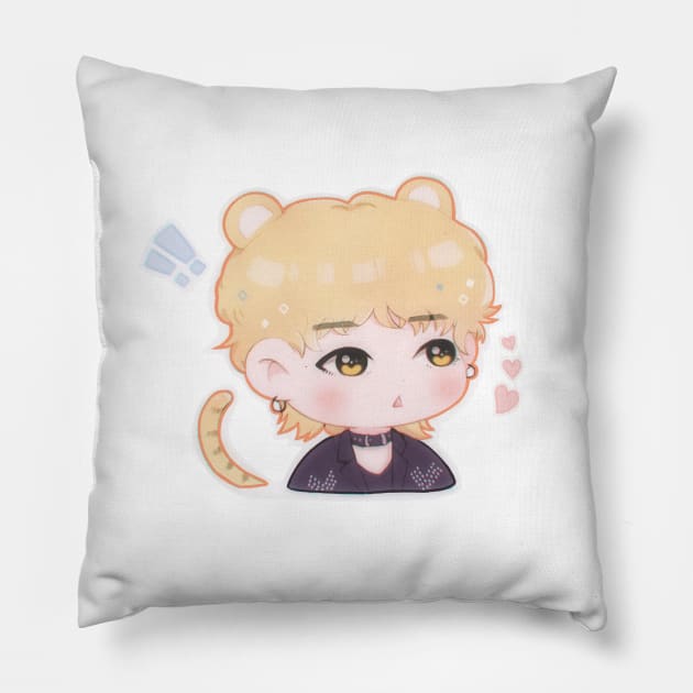 Tiger Tae Pillow by gerimisore