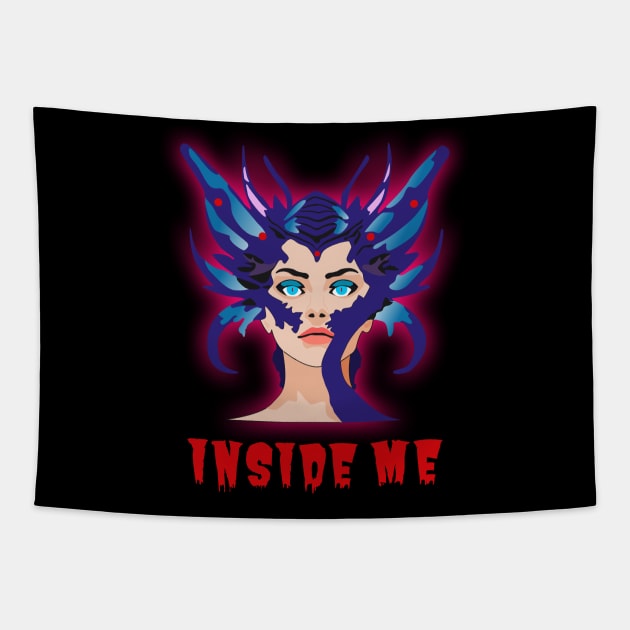 Inside me Tapestry by Womens Art Store