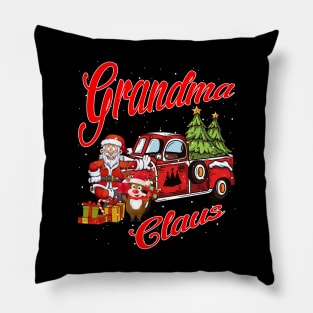 Grandma Claus Santa Car Christmas Funny Awesome Gift Pillow