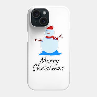 Marry Christmas Snowman Phone Case