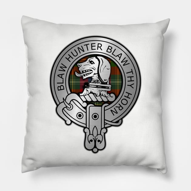 Clan Forrester Crest & Tartan Pillow by Taylor'd Designs