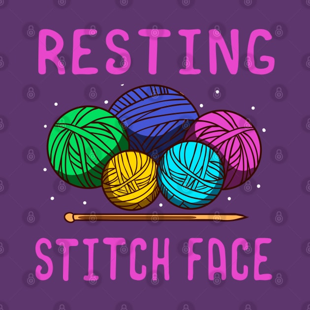 Resting Stitch Face Crochet Crocheting by E