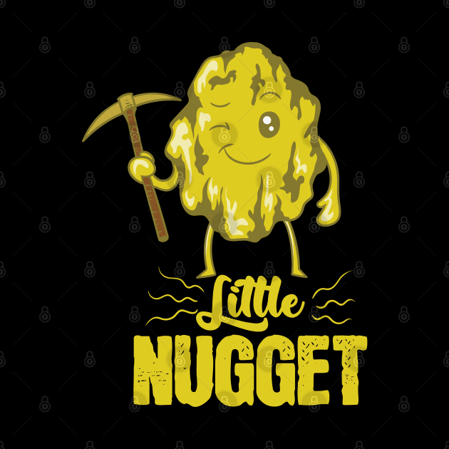 Small gold nugget with pickaxe by dieEinsteiger