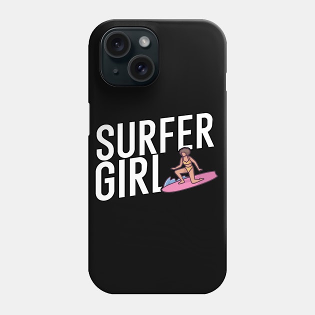 Surfer girl Phone Case by maxcode