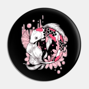 Koi Fish in Space Pin