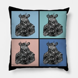 Bushido Pop Art Samurai Japanese Warrior Vintage Retro 467 Pillow