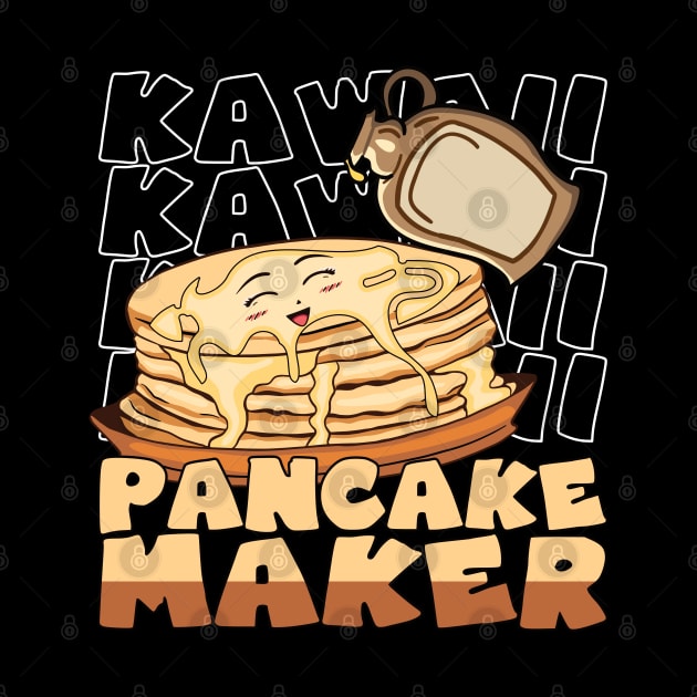 Kawaii Pancake Maker Smiled Pancake Syrup by Aistee Designs