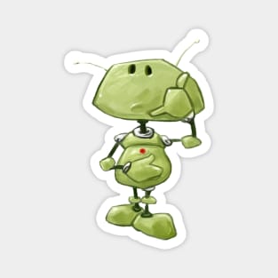 Little Green Robot Magnet