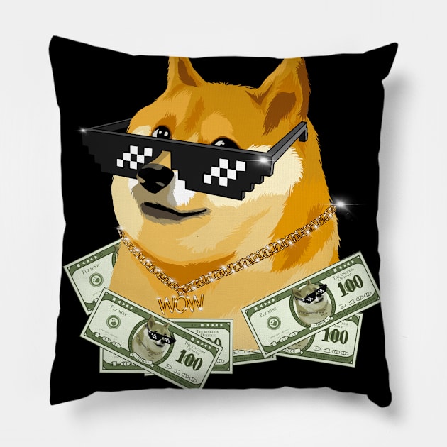 DogeCoin Doge Pillow by X-TrashPanda